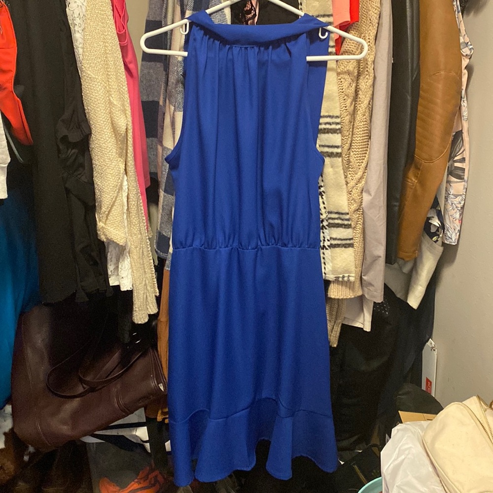 2 hearts- blue dress
